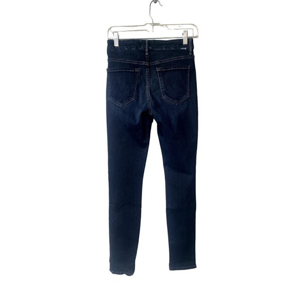 Mother Denim High Waisted Looker Skinny Size 26 In Coffee Tea Or Me Jeans - Picture 7 of 16
